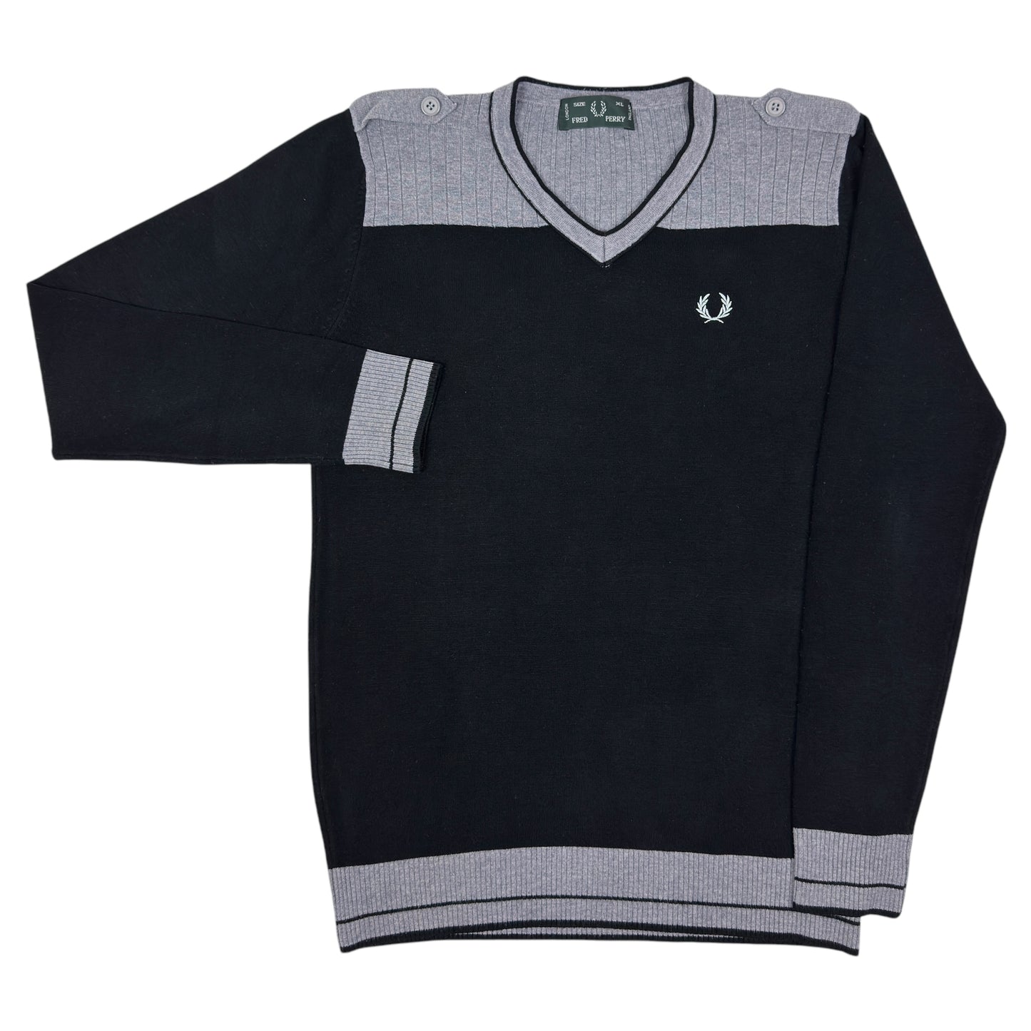 Pulover Fred Perry Vintage 50% Lână 10% Cașmir