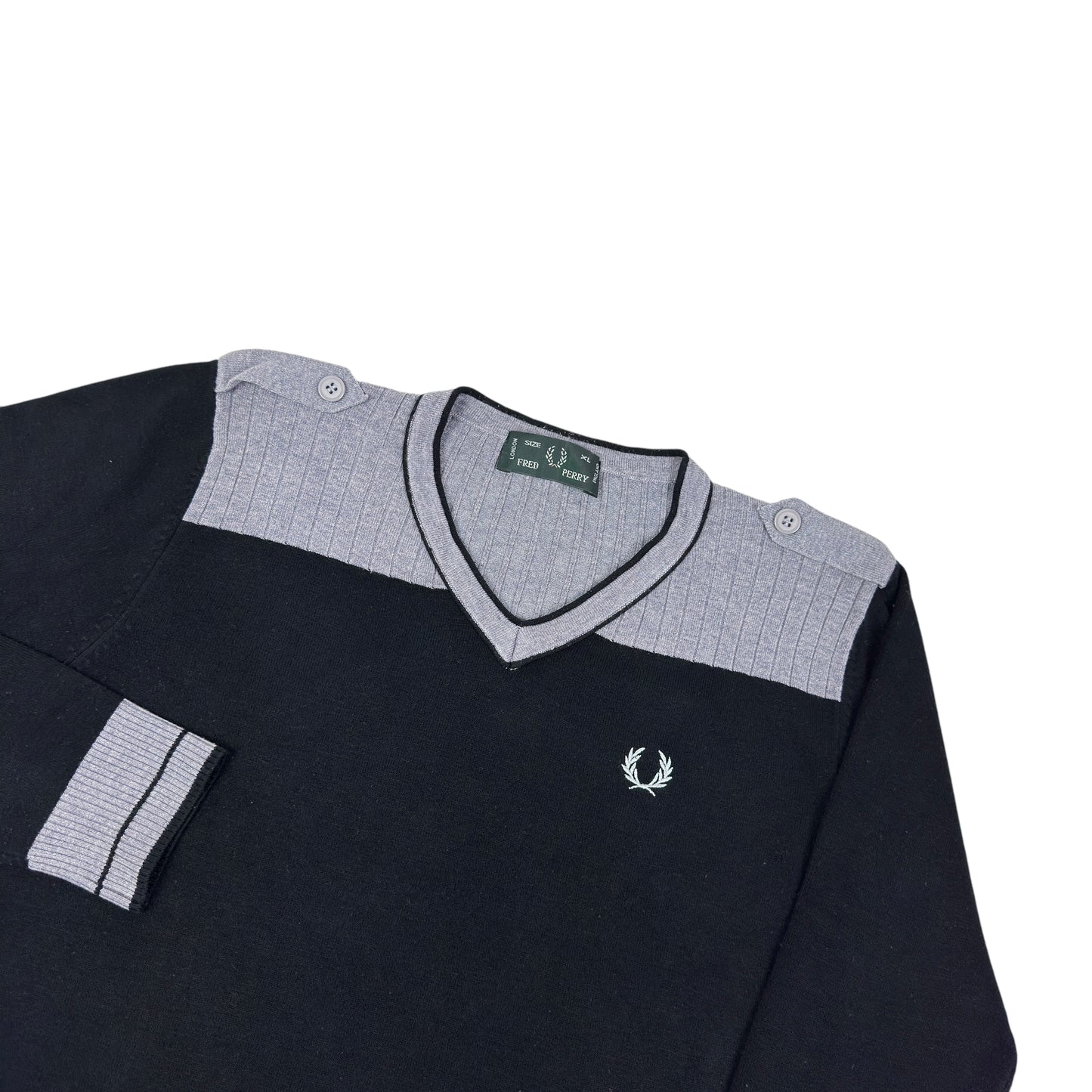 Pulover Fred Perry Vintage 50% Lână 10% Cașmir